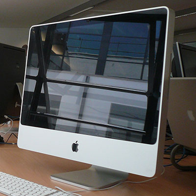 An iMac used by a graphic designer