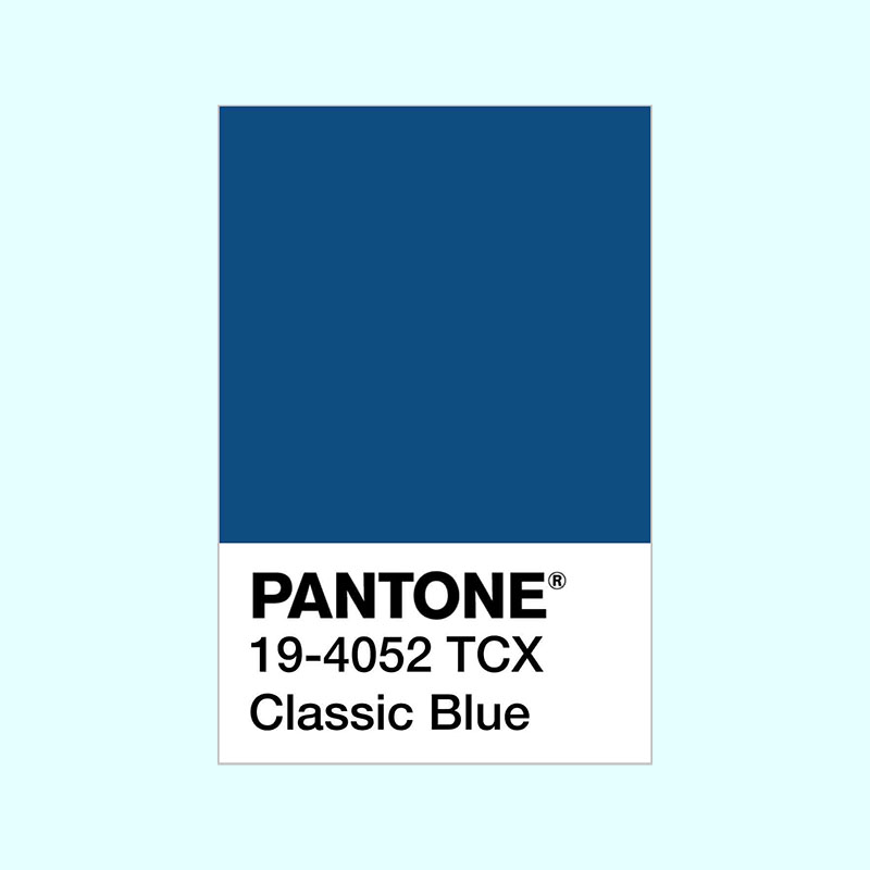 Pantone Classic Blue swatch