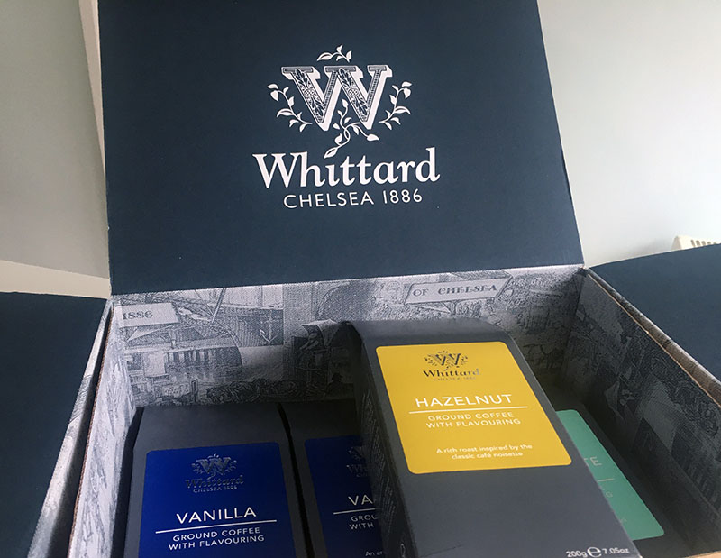 Whittard packaging