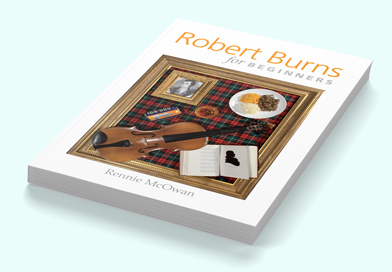 Book cover design for Robert Burns for Beginners